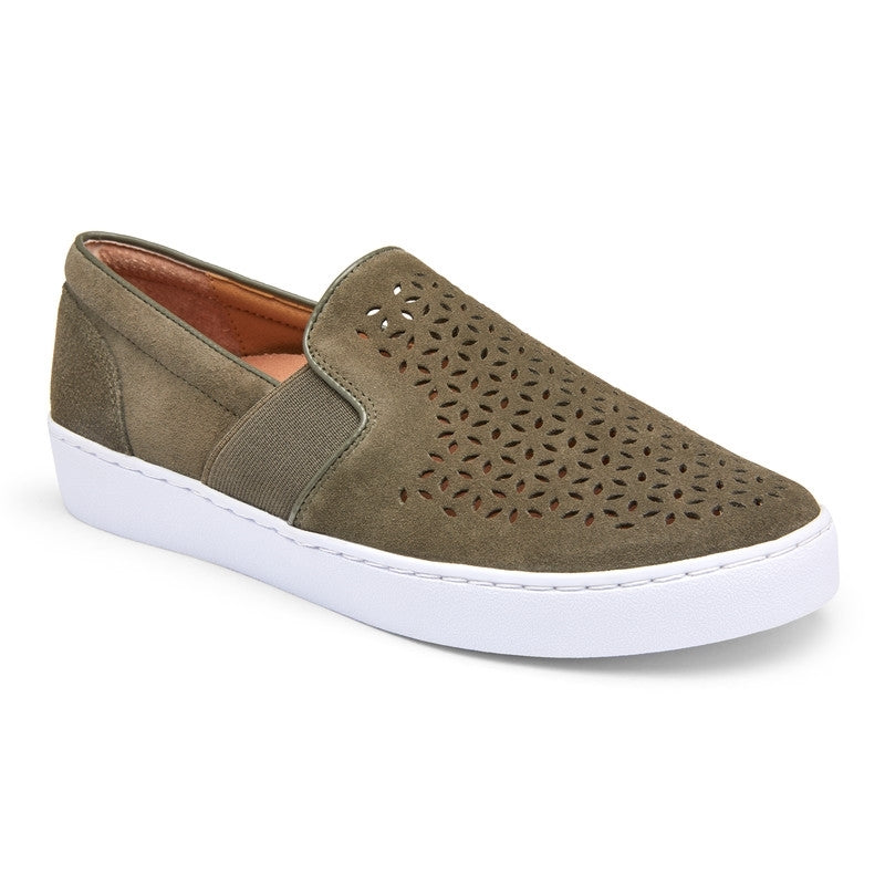 olive slip on sneakers