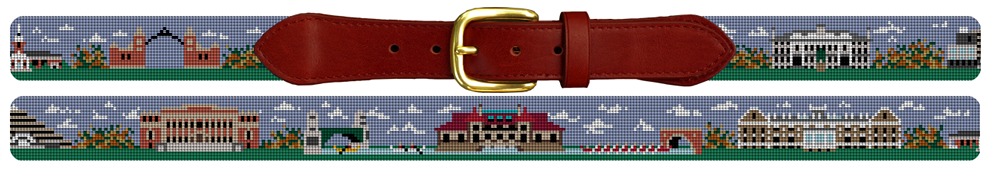 Harvard University Needlepoint Belt