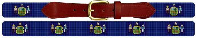 2017 Eclipse Maine Flag Needlepoint Belt