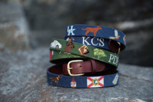 needlepoint_hunting_belts_stacked