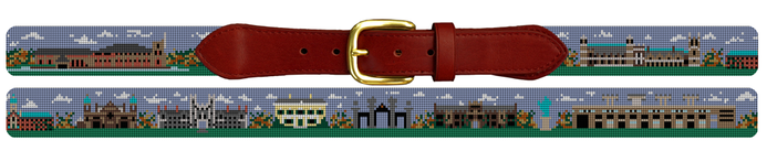 Princeton University rowing crew needlepoint belt