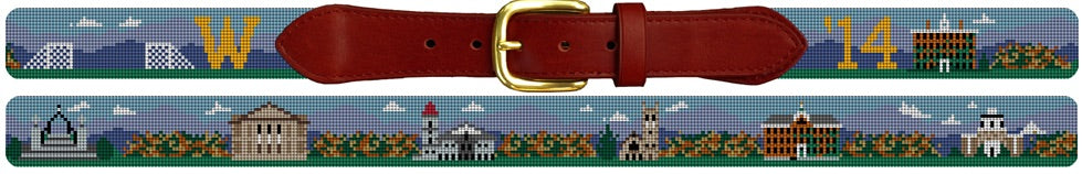 Williams College needlepoint belt graduation gift