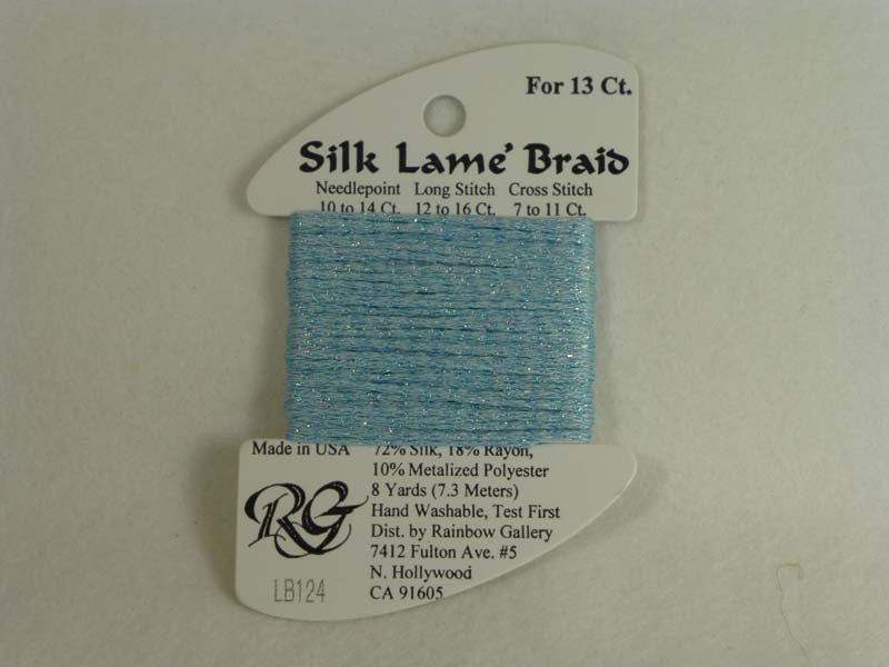 Silk Lame Braid LB124 Blue Glow