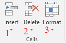 excel 2016, home, cells