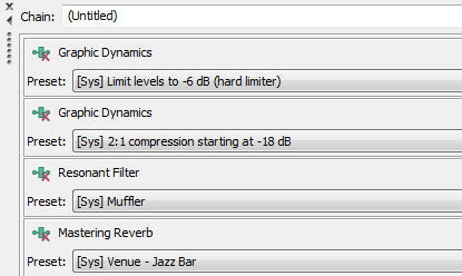 Effects processing