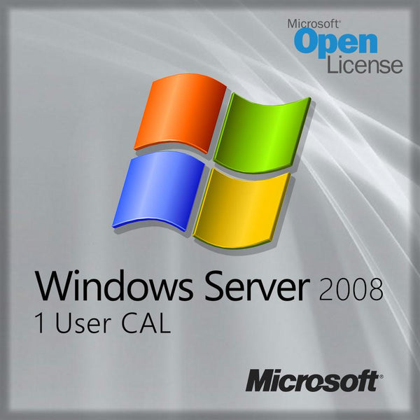 Microsoft Windows Server 2008 License 1 User Cal Open