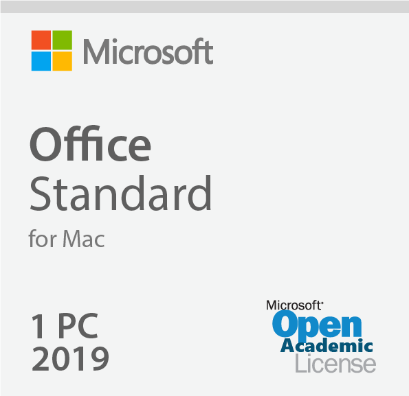 Microsoft Office 2019 For Mac Standard Open Academic