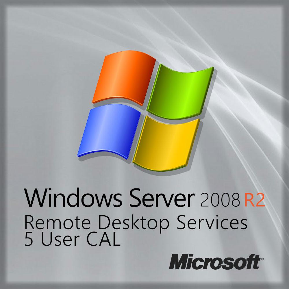 Microsoft Server 2008 R2 5 Rds User Cals Same Day Delivery