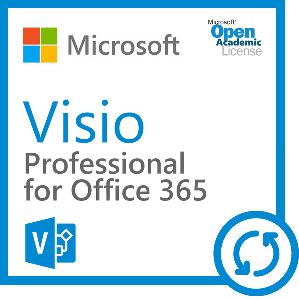 Renewal) Microsoft Visio Professional 365 - Open Academic Faculty Mic |  