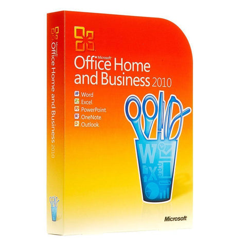 Microsoft Office 2010 Home and Business License with Installation Medi
