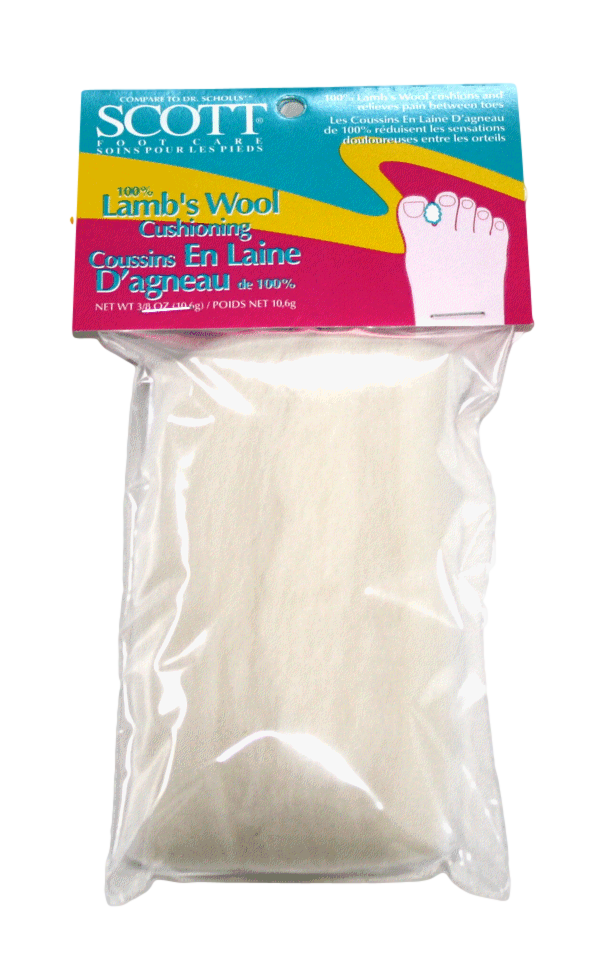 dr scholls lambs wool padding