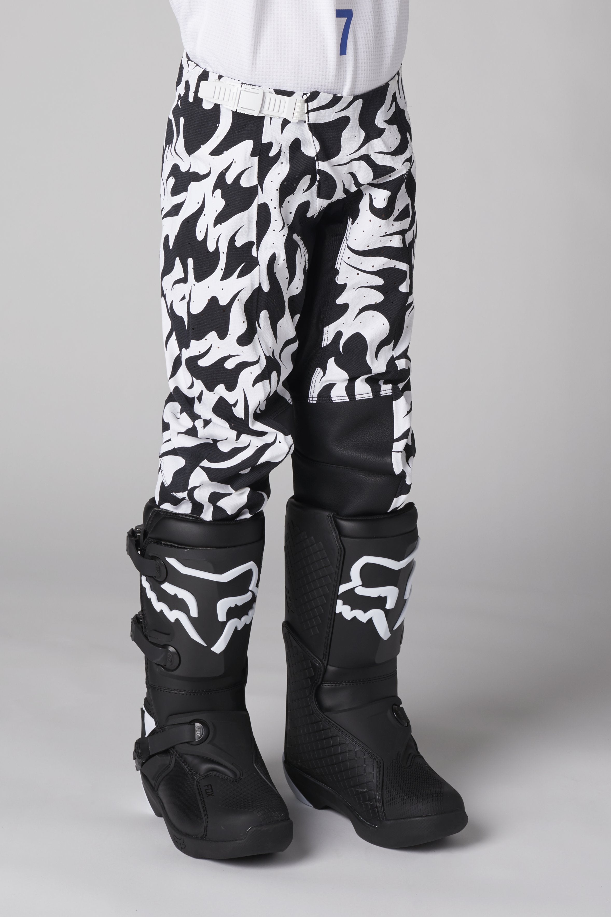 Youth Blue Label Flame Pant White/Black