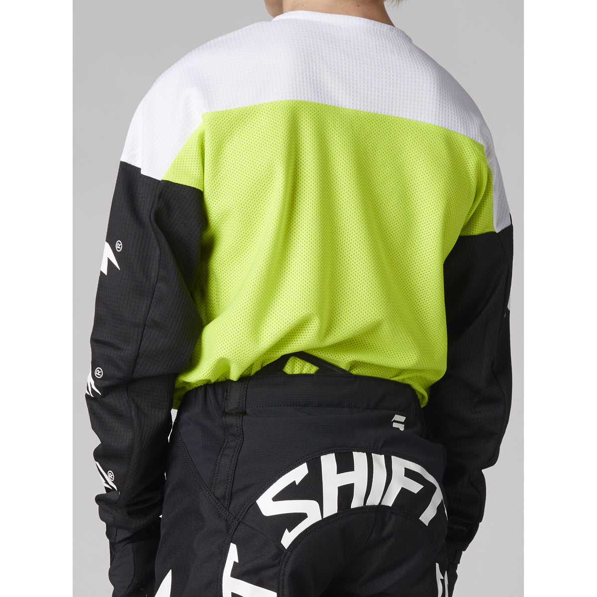 Youth White Label Flame Jersey Flo Yellow