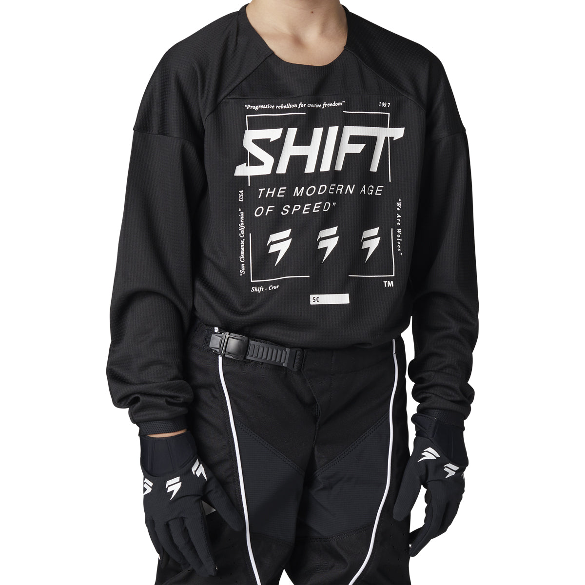 Youth White Label Bliss Jersey Black/White
