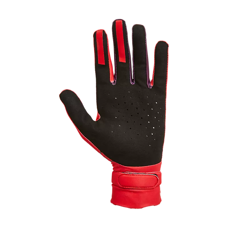 Youth Black Label Glove - Qwik Flo Red