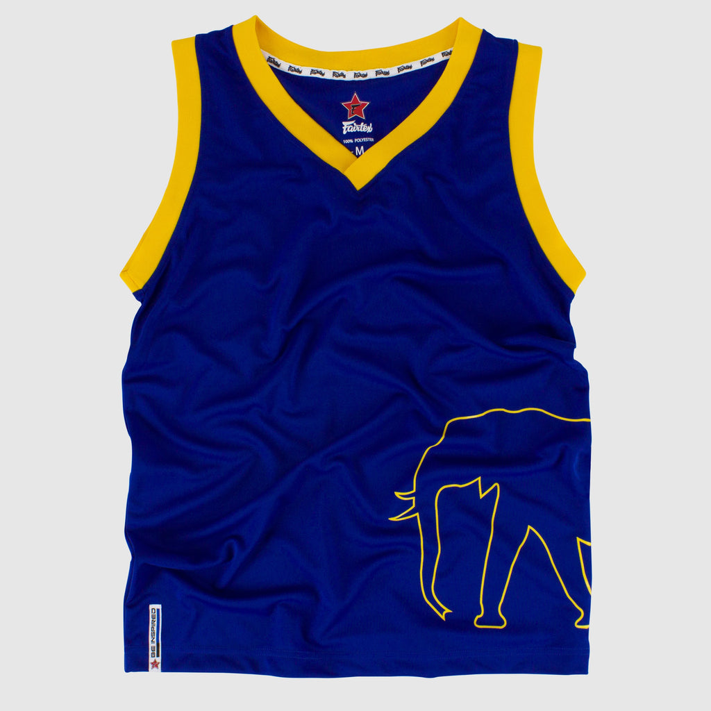 blue and yellow jersey