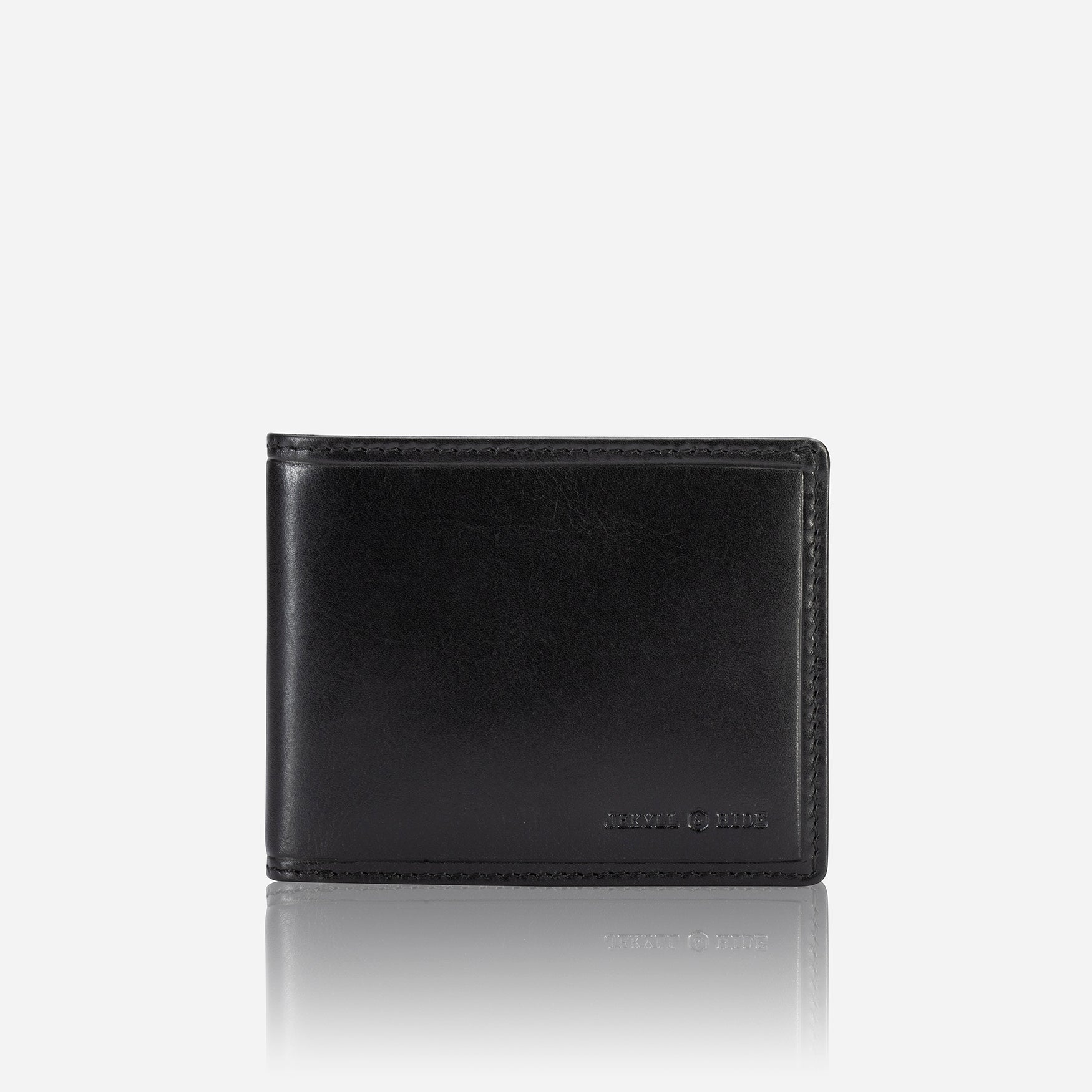 Leather Money Clip Wallet, Black | Jekyll & Hide Leather SA