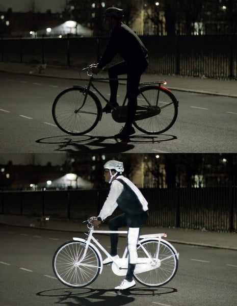 Volvo Life Paint Spray: Damit reflektieren Radfahrer nachts - DER