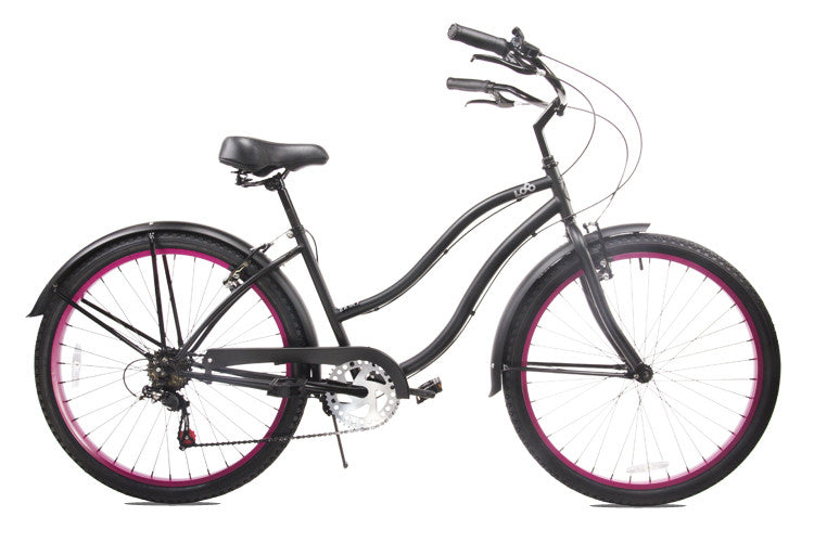 womens black beach cruiser