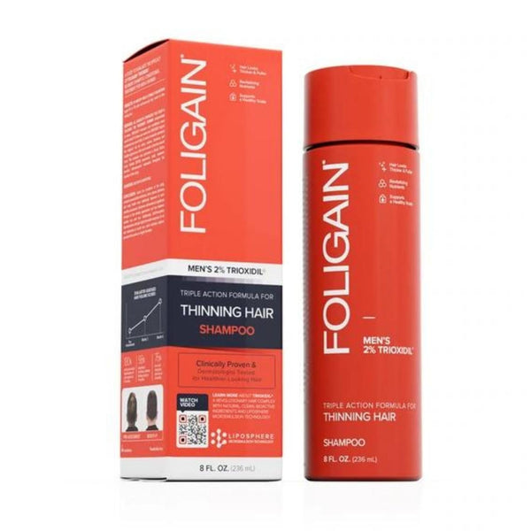 desinfektionsmiddel Broom lærred Foligain Triple Action Shampoo for Thinning Hair with 2% Trioxidil (23 –  MASC