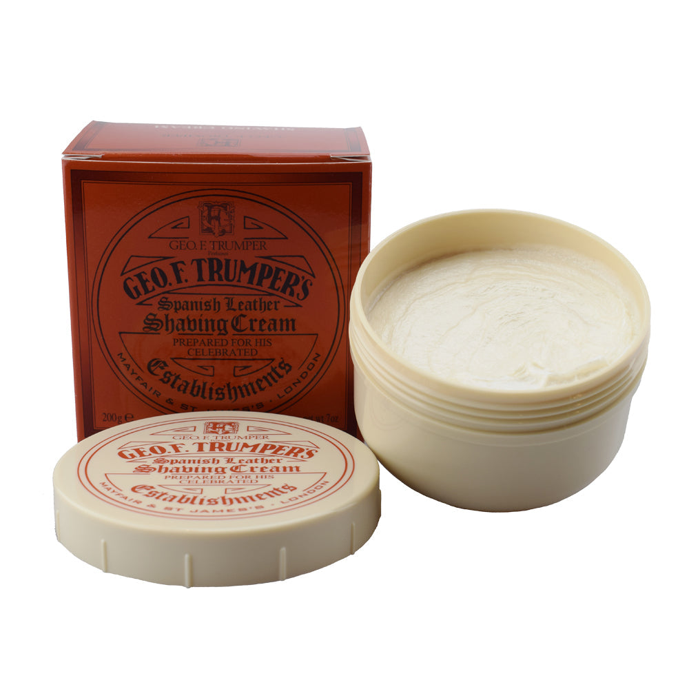 Geo. F. Trumper Spanish Leather Shaving Cream (Size Options) Mens