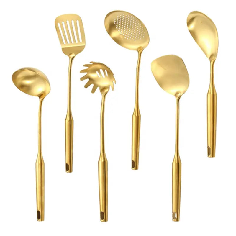 6-Piece Gold Utensil Set – DariusCooks