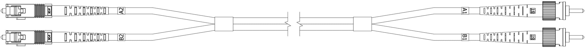 SC to ST Patch cable