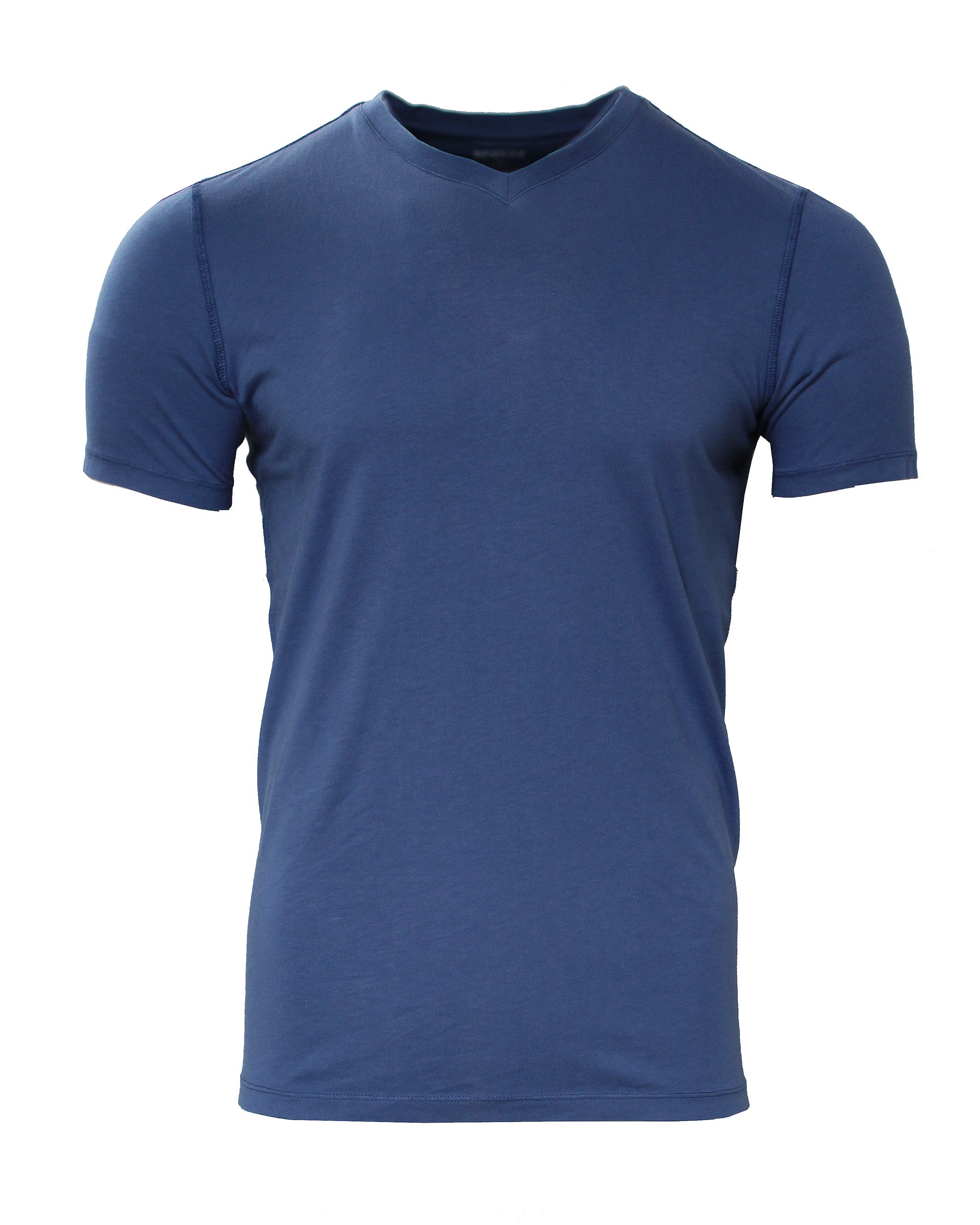 Sea Island V-Neck Tee: Indigo