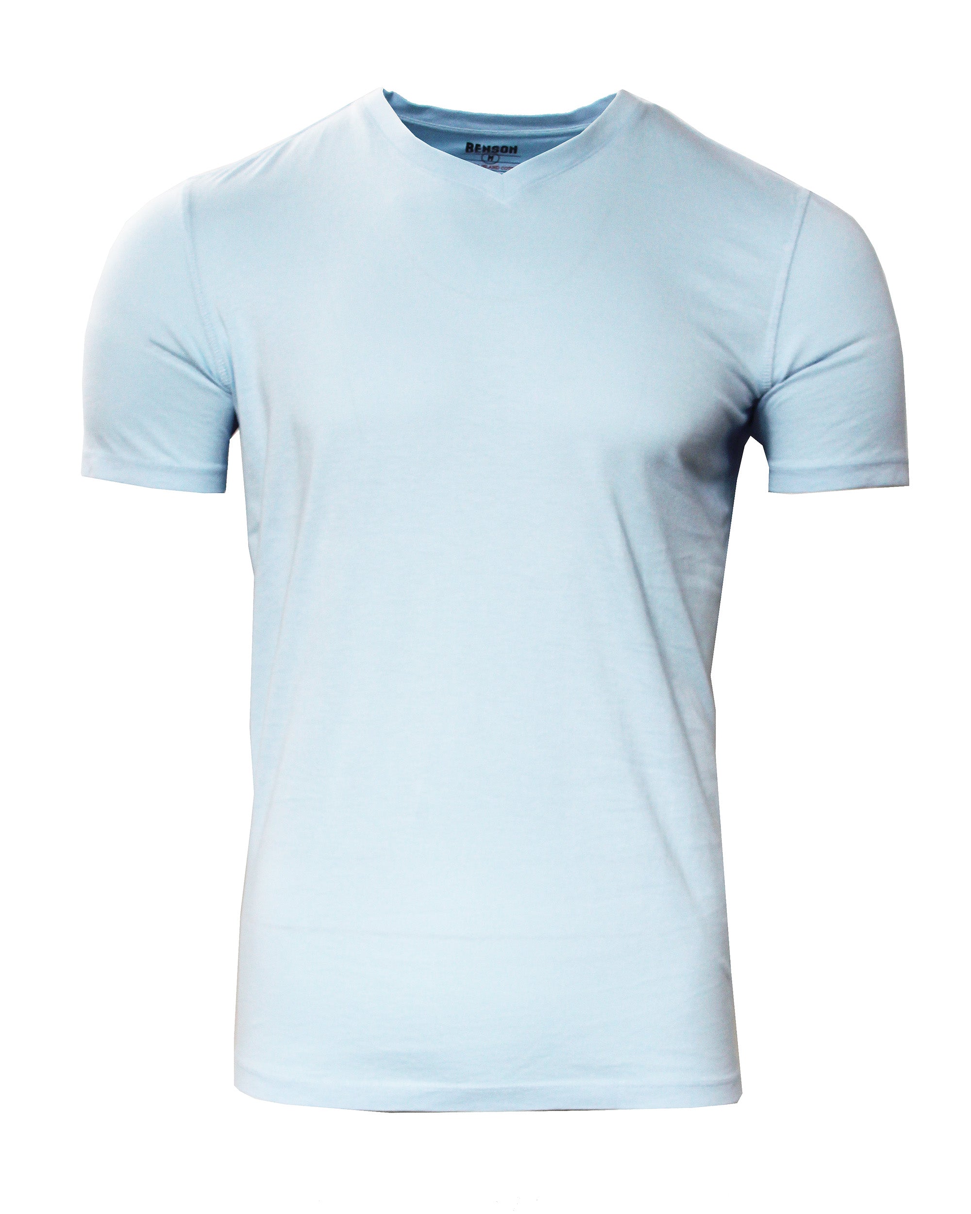 Sea Island V-Neck Tee: Pale Blue