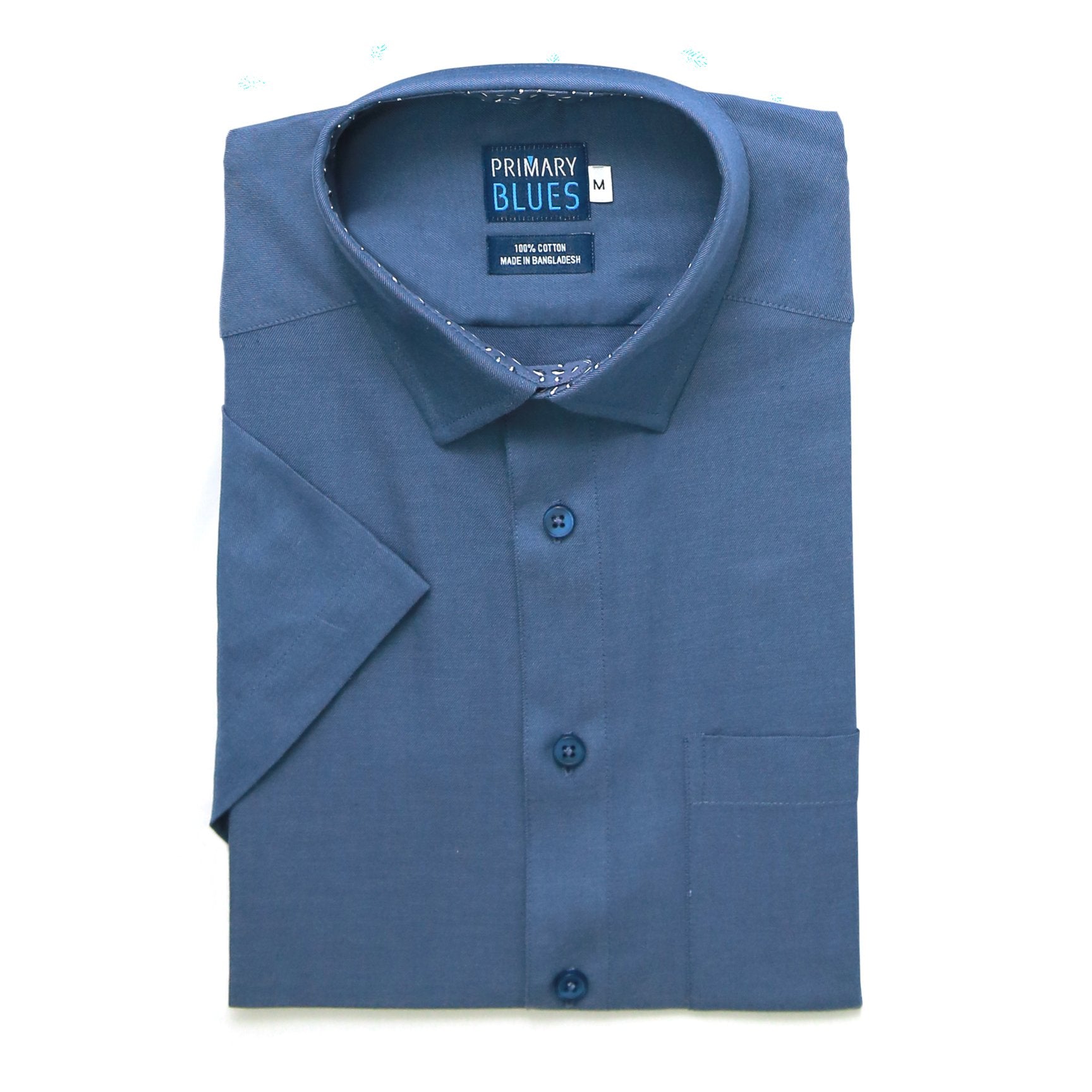 Sahara Slim Fit Shirt S/S: Delft Blue