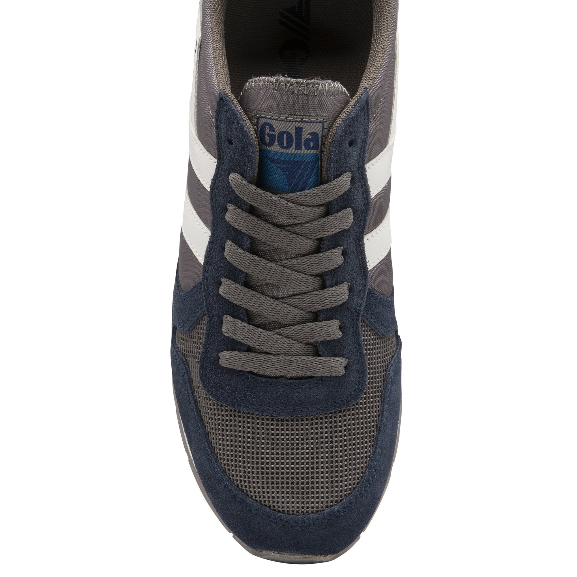 Daytona Lace Up Runner: Navy/Grey/White