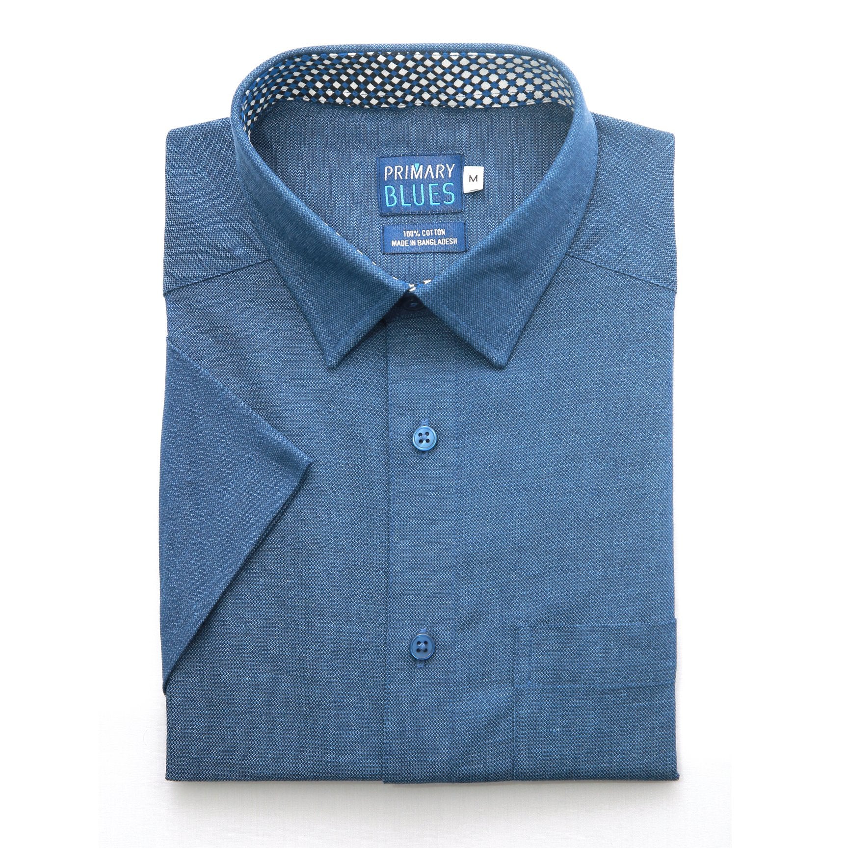 Winston Slim Fit Shirt S/S: Marine