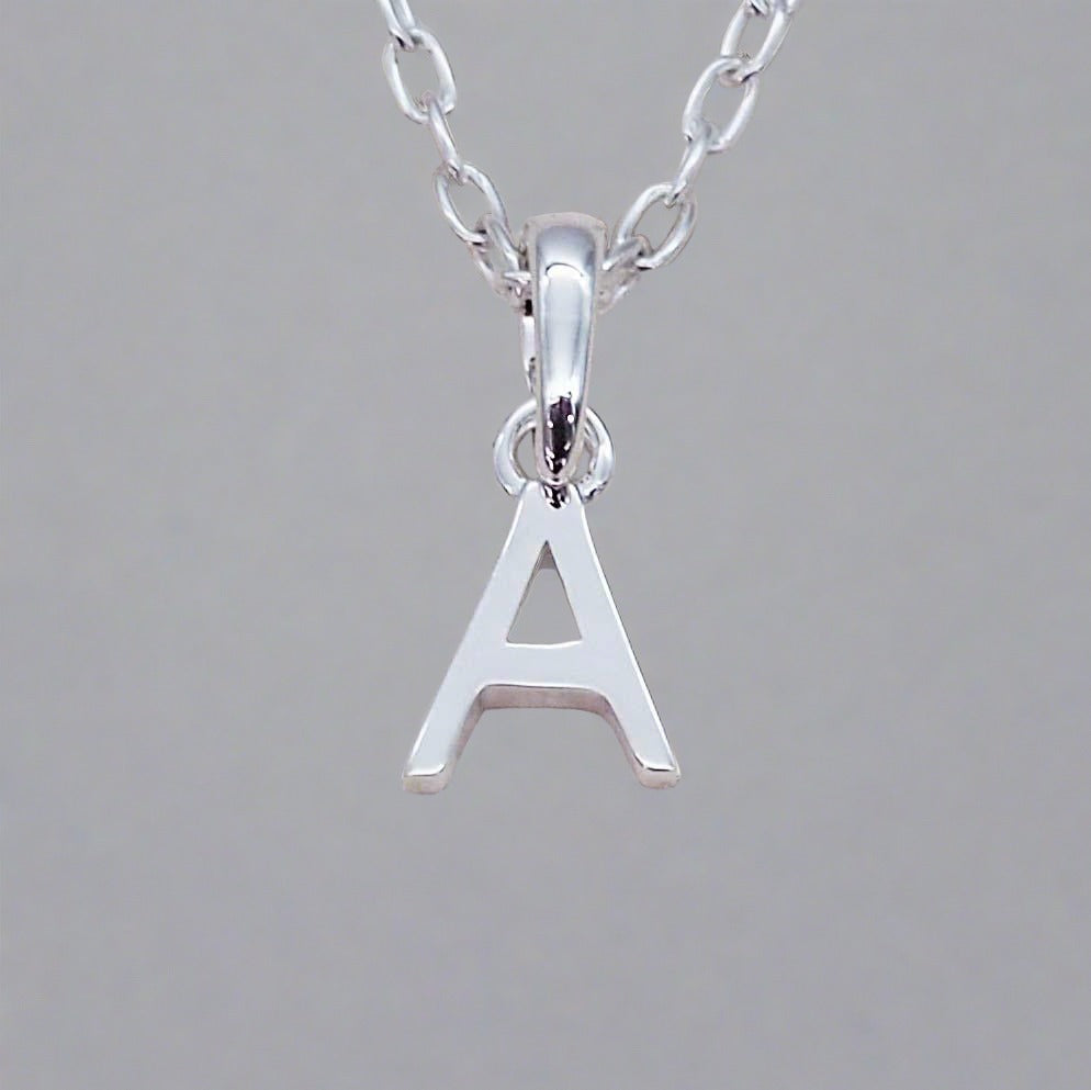 Sterling Silver Initial Necklace - wwwindieandharpercom product image