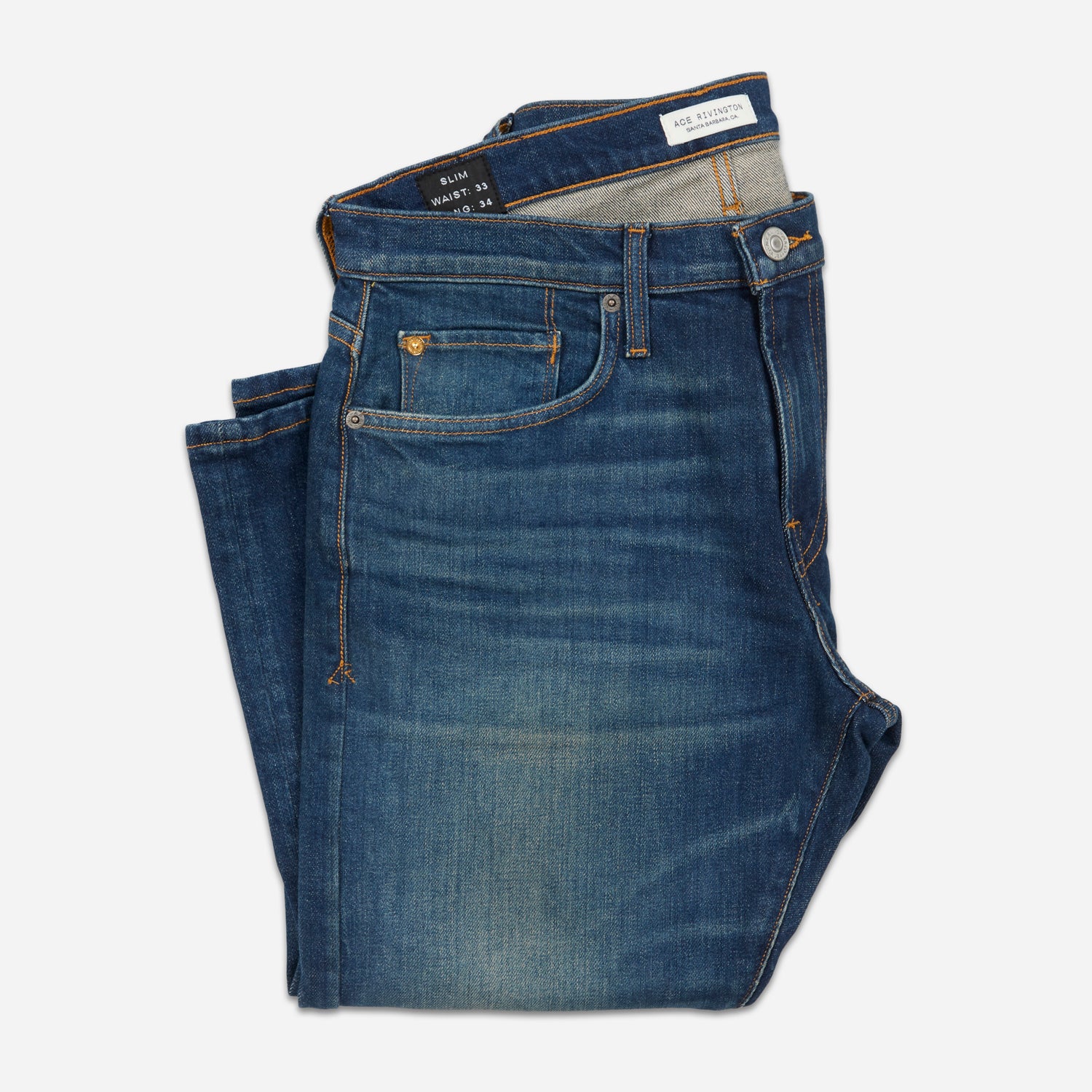 Uithoudingsvermogen dans Mitt Men's Designer Slim Taper Jeans - Dirty Vintage Wash – Ace Rivington