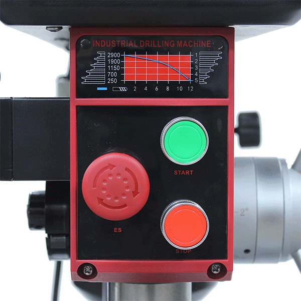 Baileigh DP-0625E Drill Press Controls