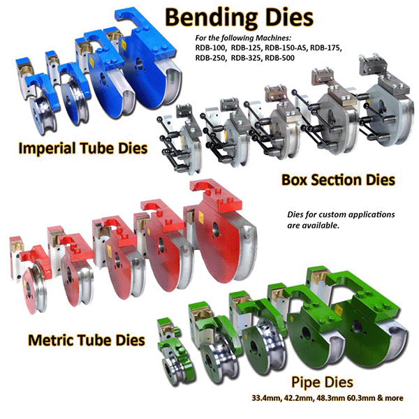 Baileigh RDB-100 - Tubing Bender Die Group