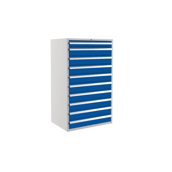 Euroslide Tool Cabinets 1500H900W 10 Drawer Blue