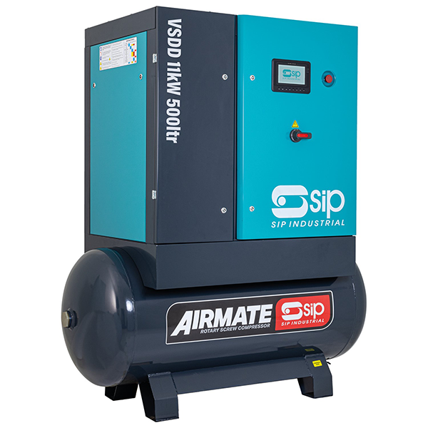 SIP VSDD/RDF 11kW 10bar 500ltr Rotary Screw Compressor