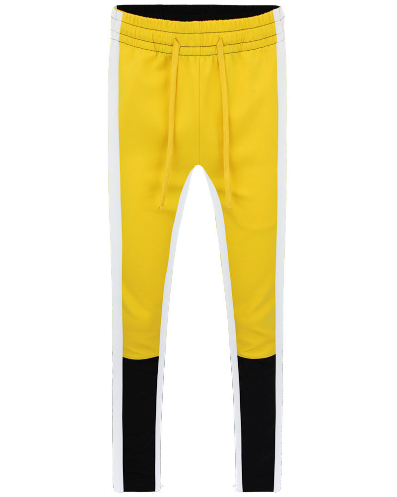 frozen yellow track pants