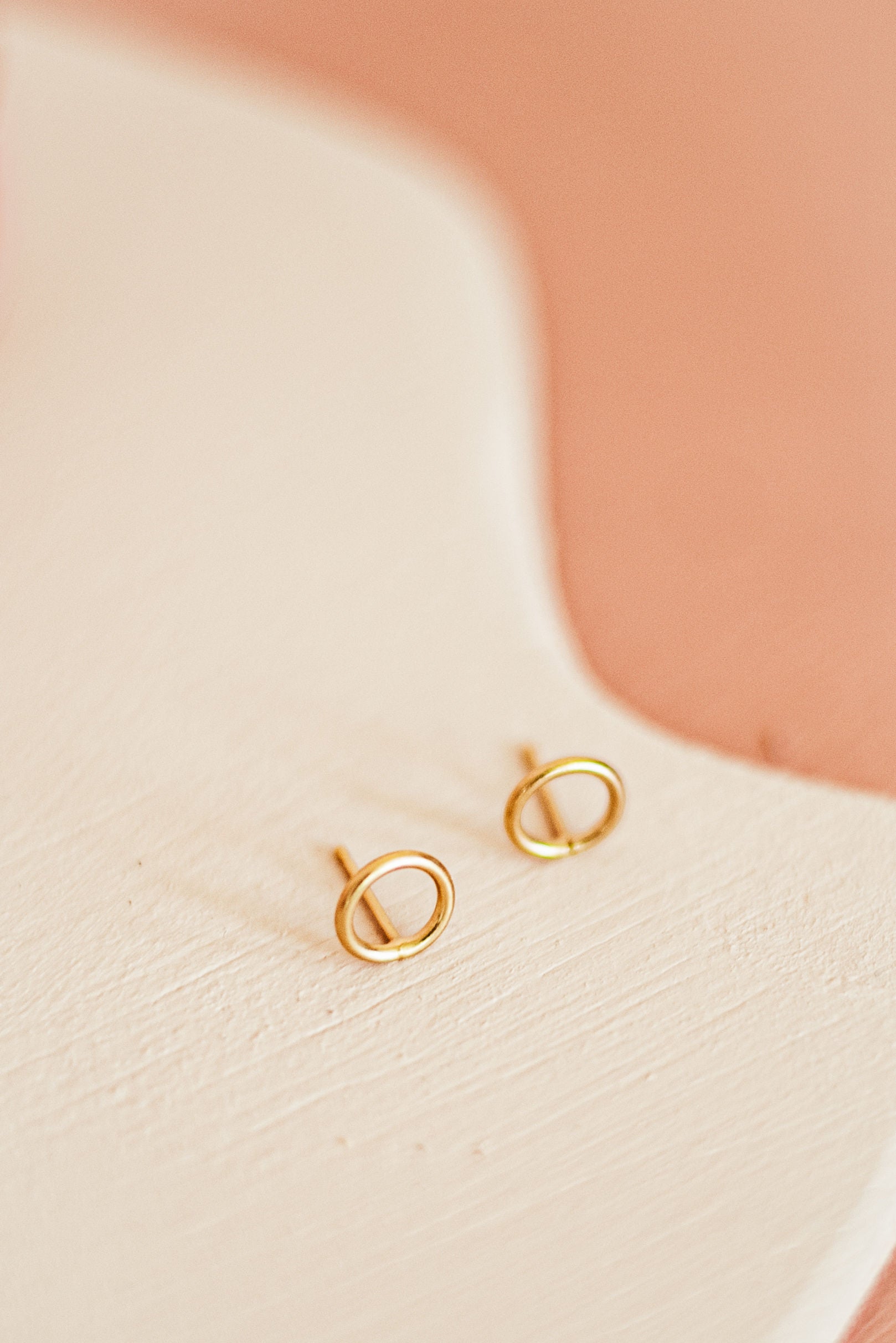 Circle Logo Stud Earrings