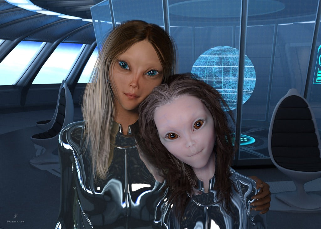 Hybrid Children in Spaceship