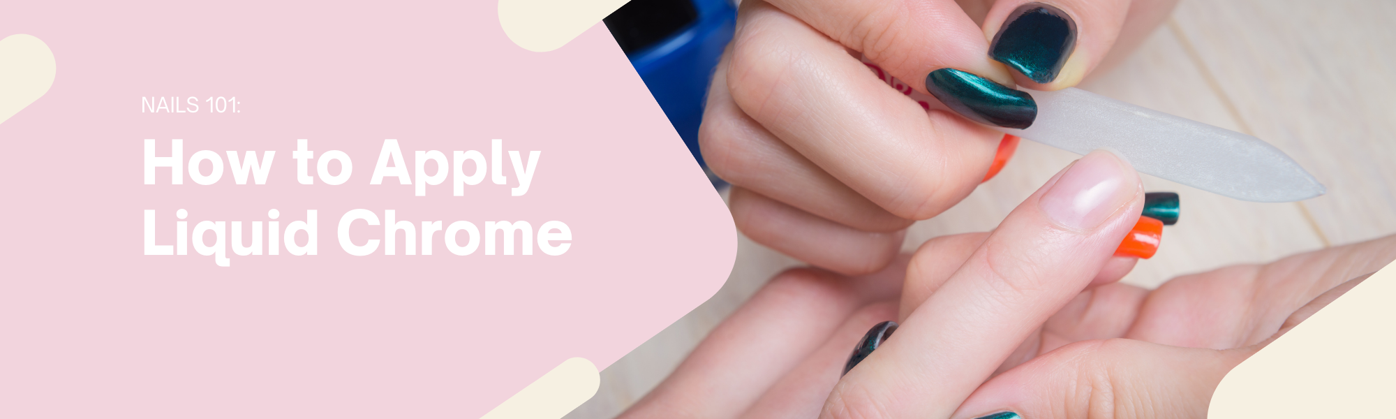 Learn how to apply mitty liquid chrome nail polish