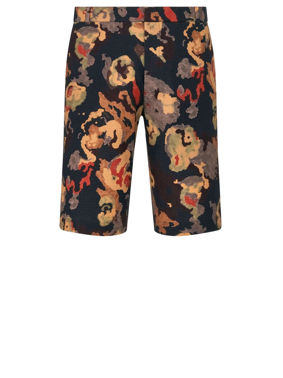 Shop Dior Men's Multicolor Seersucker Bermuda Shorts From The Charleston Collection