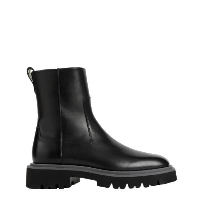Ferragamo Luxurious Black Leather Boots For Men In Fw23 Collection