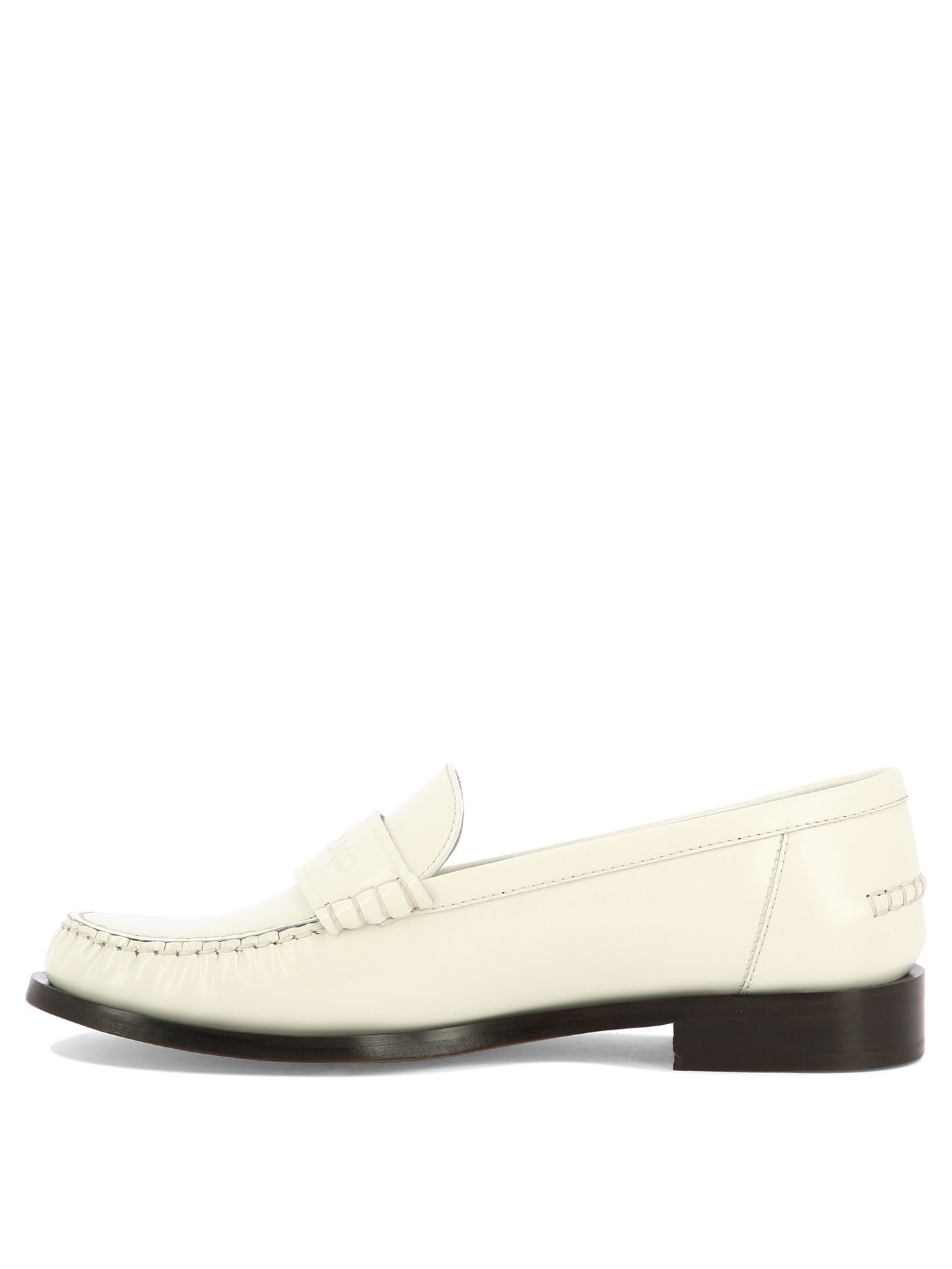 Shop Ferragamo Stylish White Slip-on Loafers For Women