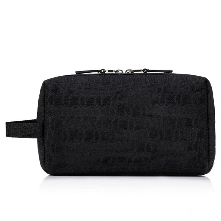 Christian Louboutin Zip N Flap Pouch Handbag In Black