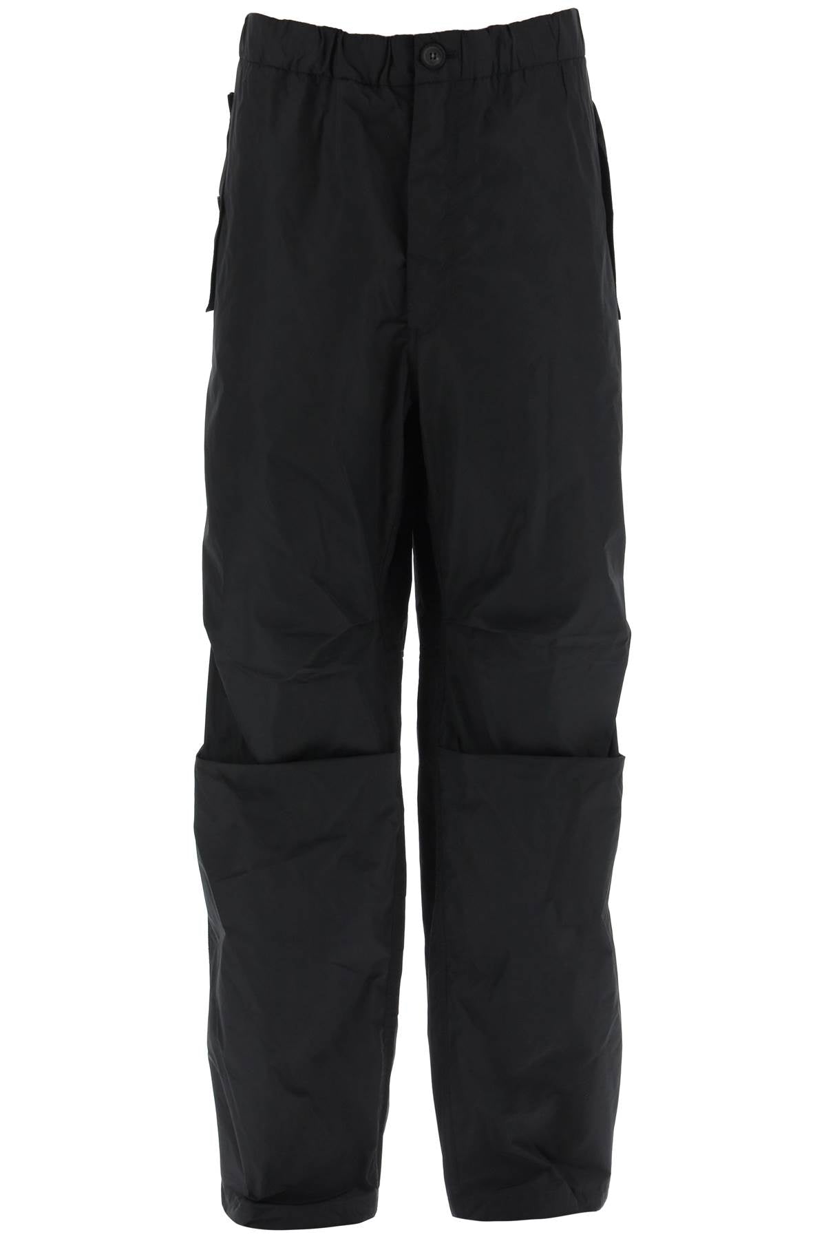 Shop Ferragamo Men's Cargo-inspired Technical Pants For Fw24 In Black