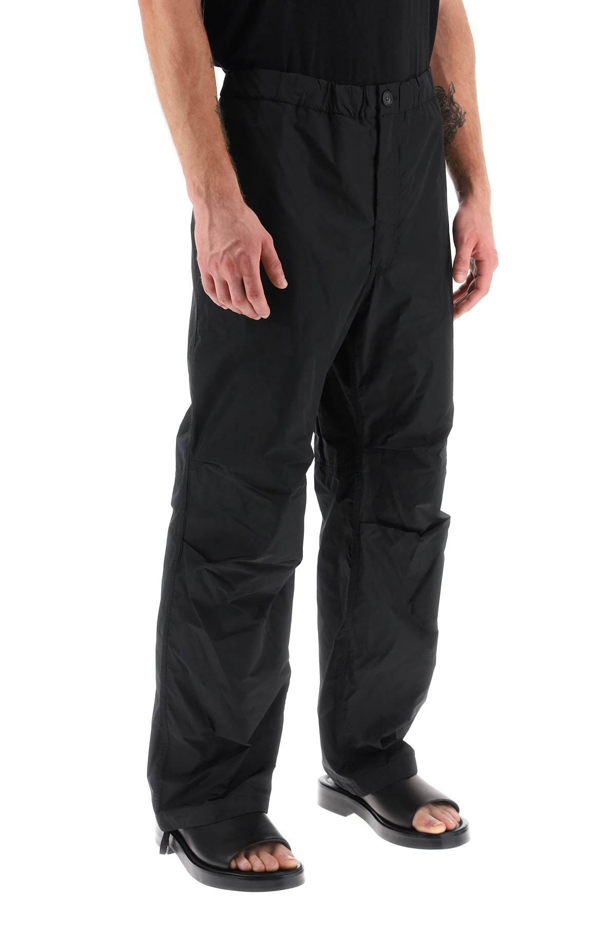 Shop Ferragamo Men's Cargo-inspired Technical Pants For Fw24 In Black