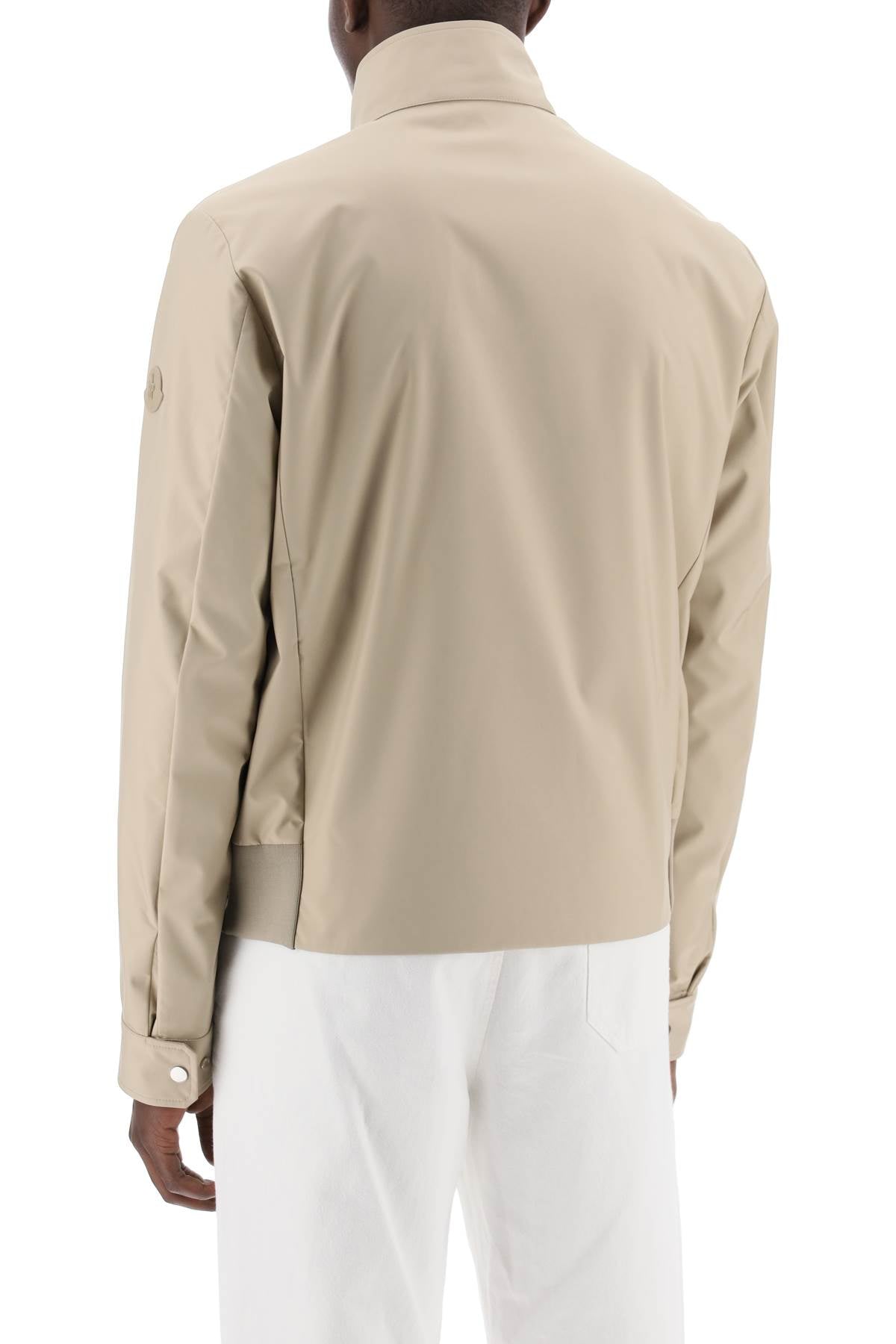 Shop Moncler Men's Beige Chaberton Short Jacket For Ss24
