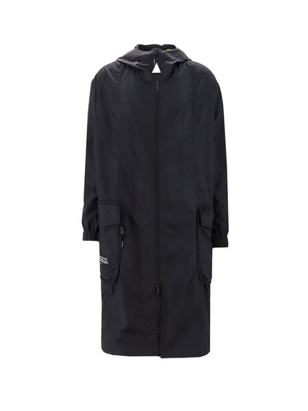 Shop Moncler Genius Men's Fennel Long Parka Jacket In Black Fw23